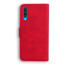 For Samsung Galaxy A50 / A30s / A50s Skin Feel Pure Color Flip Leather Phone Case(Red)