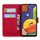 For Samsung Galaxy A50 / A30s / A50s Skin Feel Pure Color Flip Leather Phone Case(Red)