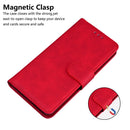 For Samsung Galaxy A50 / A30s / A50s Skin Feel Pure Color Flip Leather Phone Case(Red)