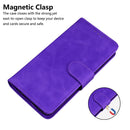For Samsung Galaxy A51 4G Skin Feel Pure Color Flip Leather Phone Case(Purple)
