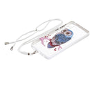 For Samsung Galaxy A03 Core Starry Sky Epoxy TPU Phone Case with Neck Lanyard(Owl)