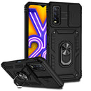 For vivo Y20 Sliding Camshield Holder Phone Case(Black)