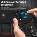 For vivo Y20 Sliding Camshield Holder Phone Case(Black)
