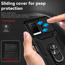 For vivo Y21 Sliding Camshield Holder Phone Case(Black)