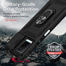 For vivo Y21 Sliding Camshield Holder Phone Case(Black)