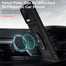 For vivo Y21 Sliding Camshield Holder Phone Case(Black)