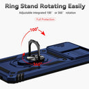 For Xiaomi Poco X4 Pro 5G Sliding Camshield Holder Phone Case(Blue)