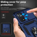 For Xiaomi Poco X4 Pro 5G Sliding Camshield Holder Phone Case(Blue)