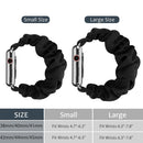 Single Loop Elasticity Watch Band For Apple Watch Series 8&7 41mm / SE 2&6&SE&5&4 40mm / 3&2&1 38mm(Black)