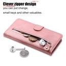 For OPPO Realme GT2 Pro Fashion Calf Texture Zipper Horizontal Flip Leather Case(Rose Gold)