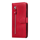 For Xiaomi Poco M4 Pro 4G Fashion Calf Texture Zipper Horizontal Flip Leather Case(Red)