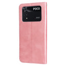 For Xiaomi Poco M4 Pro 4G Fashion Calf Texture Zipper Horizontal Flip Leather Case(Rose Gold)