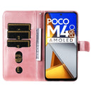 For Xiaomi Poco M4 Pro 4G Fashion Calf Texture Zipper Horizontal Flip Leather Case(Rose Gold)
