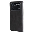 For Xiaomi Poco M4 Pro 4G Fashion Calf Texture Zipper Horizontal Flip Leather Case(Black)