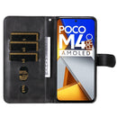 For Xiaomi Poco M4 Pro 4G Fashion Calf Texture Zipper Horizontal Flip Leather Case(Black)