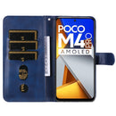 For Xiaomi Poco M4 Pro 4G Fashion Calf Texture Zipper Horizontal Flip Leather Case(Blue)