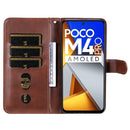 For Xiaomi Poco M4 Pro 4G Fashion Calf Texture Zipper Horizontal Flip Leather Case(Brown)