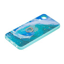 For Samsung Galaxy A03 Core Starry Sky Epoxy TPU Phone Case with Ring Holder(Waves)