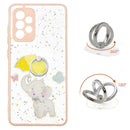 For Samsung Galaxy A33 5G Starry Sky Epoxy TPU Phone Case with Ring Holder(Elephant)