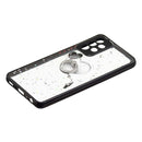 For Samsung Galaxy A33 5G Starry Sky Epoxy TPU Phone Case with Ring Holder(Heart)