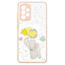 For Samsung Galaxy A53 5G Starry Sky Epoxy TPU Phone Case with Ring Holder(Elephant)