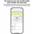 Findmy Tag Special Shape Smart Bluetooth Anti- lost Alarm Locator Tracker(White)