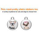 Findmy Tag Round Smart Bluetooth Anti- lost Alarm Locator Tracker(Flower Pug)