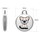 Findmy Tag Round Smart Bluetooth Anti- lost Alarm Locator Tracker(Flower Pug)