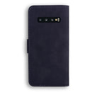 For Samsung Galaxy S10 Skin Feel Pure Color Flip Leather Phone Case(Black)