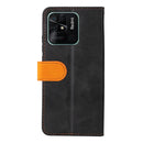 For Xiaomi Redmi 10C / Redmi 10 India Stitching-Color Horizontal Flip Leather Case(Orange)
