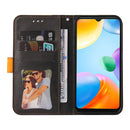 For Xiaomi Redmi 10C / Redmi 10 India Stitching-Color Horizontal Flip Leather Case(Orange)