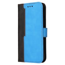 For Xiaomi Redmi 10C / Redmi 10 India Stitching-Color Horizontal Flip Leather Case(Blue)