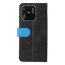 For Xiaomi Redmi 10C / Redmi 10 India Stitching-Color Horizontal Flip Leather Case(Blue)