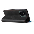For Xiaomi Redmi 10C / Redmi 10 India Stitching-Color Horizontal Flip Leather Case(Blue)
