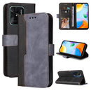 For Xiaomi Redmi 10C / Redmi 10 India Stitching-Color Horizontal Flip Leather Case(Grey)