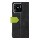 For Xiaomi Redmi 10C / Redmi 10 India Stitching-Color Horizontal Flip Leather Case(Green)