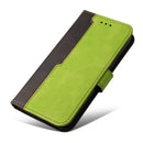 For Xiaomi Redmi 10C / Redmi 10 India Stitching-Color Horizontal Flip Leather Case(Green)