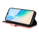 For vivo Y76 5G/Y76S Stitching-Color Horizontal Flip Leather Case(Pink)