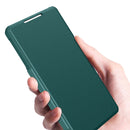 For Samsung Galaxy S22 5G Magnetic Flip Leather Phone Case(Dark Green)