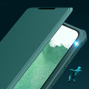 For Samsung Galaxy S22 5G Magnetic Flip Leather Phone Case(Dark Green)