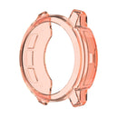 For Garmin Instinct 2 Half Coverage Hollowed TPU Watch Case(Transparent Pink)