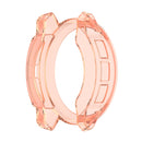 For Garmin Instinct 2 Half Coverage Hollowed TPU Watch Case(Transparent Pink)