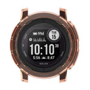 For Garmin Instinct 2 Half Coverage Hollowed TPU Watch Case(Transparent Pink)