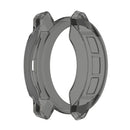 For Garmin Instinct 2 Half Coverage Hollowed TPU Watch Case(Transparent Black)