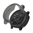 For Garmin Instinct 2 Half Coverage Hollowed TPU Watch Case(Transparent Black)