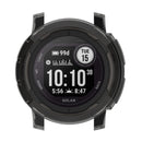 For Garmin Instinct 2 Half Coverage Hollowed TPU Watch Case(Transparent Black)