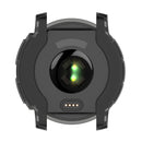 For Garmin Instinct 2 Half Coverage Hollowed TPU Watch Case(Transparent Black)