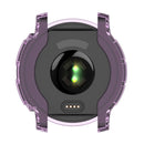 For Garmin Instinct 2 Half Coverage Hollowed TPU Watch Case(Transparent Purple)