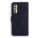 For Tecno Camon 17P Skin Feel Pure Color Flip Leather Phone Case(Black)