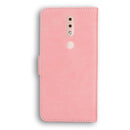 For Nokia 4.2 Skin Feel Pure Color Flip Leather Phone Case(Pink)